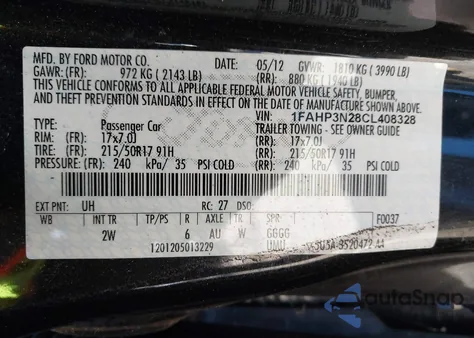 2012 Ford Focus Titanium from USA, damaged, VIN 1FAHP3N28CL408328